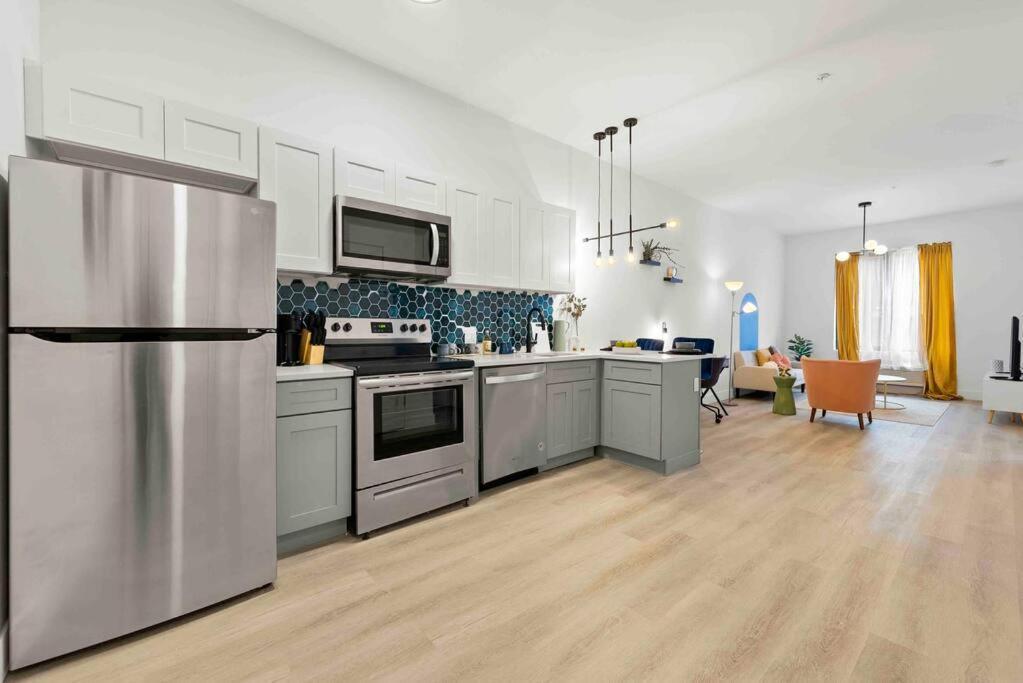 Contemporary Luxury Br, Ewr Airpt, Nyc, Free Pkng, Prudential Cntr, American Dream Mall 伊麗莎白 外观 照片